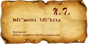 Némethi Tábita névjegykártya